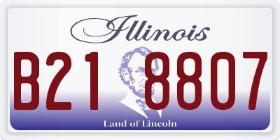 IL license plate B218807