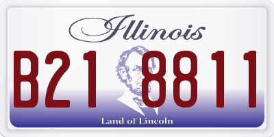 IL license plate B218811
