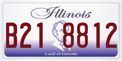 IL license plate B218812