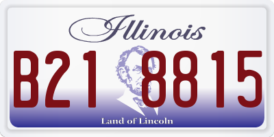 IL license plate B218815