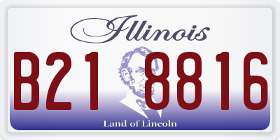 IL license plate B218816
