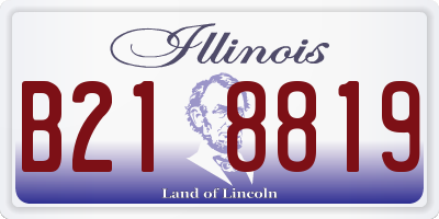 IL license plate B218819