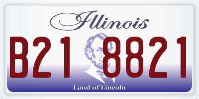 IL license plate B218821