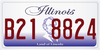IL license plate B218824