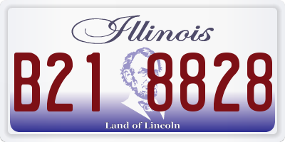 IL license plate B218828