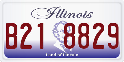IL license plate B218829