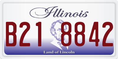 IL license plate B218842