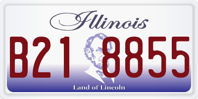 IL license plate B218855