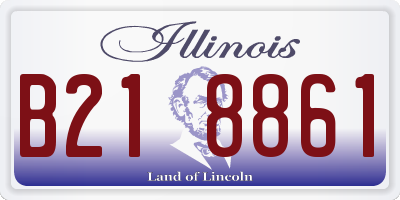 IL license plate B218861