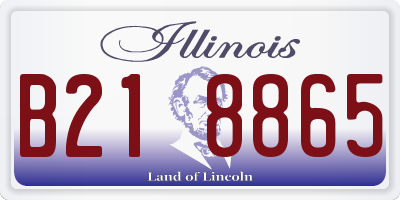 IL license plate B218865