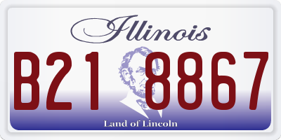 IL license plate B218867