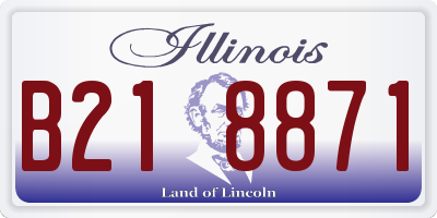 IL license plate B218871