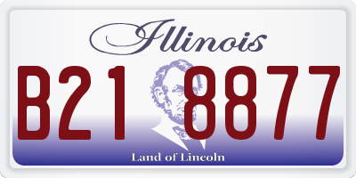 IL license plate B218877