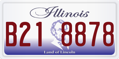 IL license plate B218878