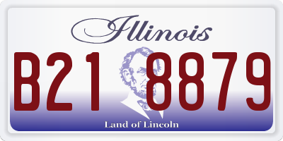 IL license plate B218879