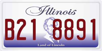 IL license plate B218891