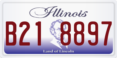 IL license plate B218897