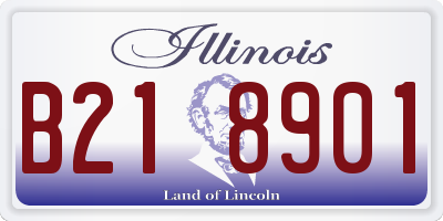 IL license plate B218901