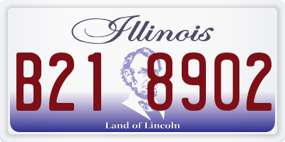 IL license plate B218902