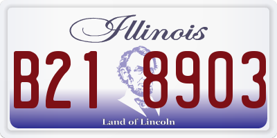 IL license plate B218903