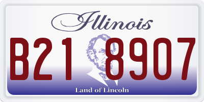 IL license plate B218907