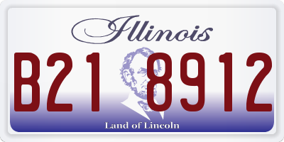 IL license plate B218912