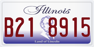IL license plate B218915