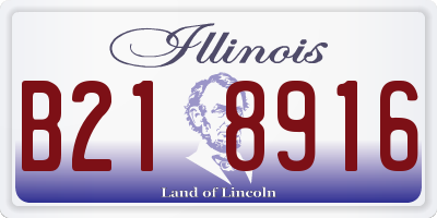 IL license plate B218916