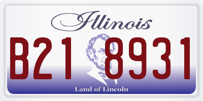 IL license plate B218931