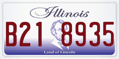 IL license plate B218935