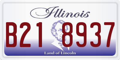 IL license plate B218937