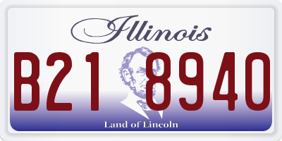 IL license plate B218940