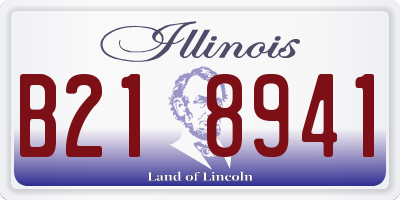 IL license plate B218941