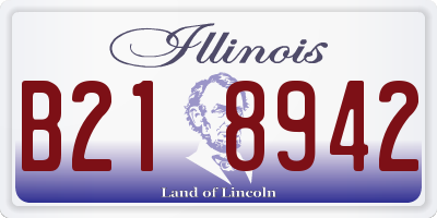 IL license plate B218942