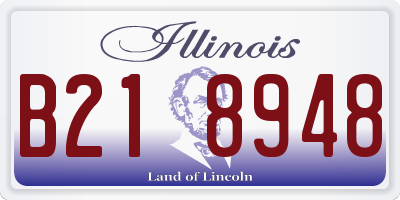 IL license plate B218948