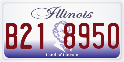 IL license plate B218950