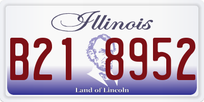 IL license plate B218952