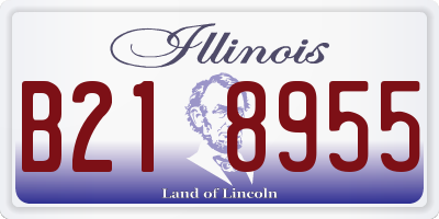 IL license plate B218955