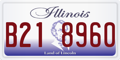 IL license plate B218960