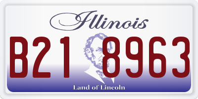 IL license plate B218963