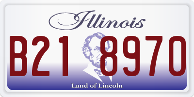 IL license plate B218970