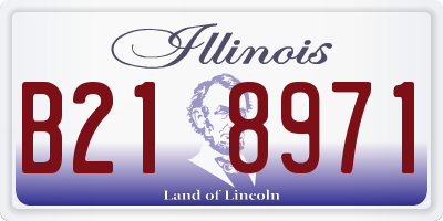 IL license plate B218971