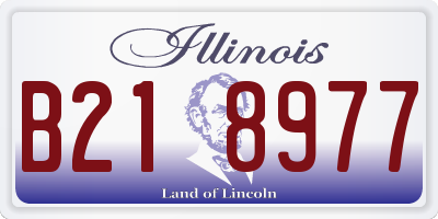 IL license plate B218977