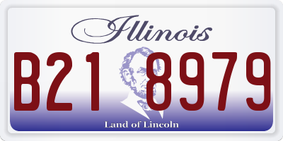 IL license plate B218979