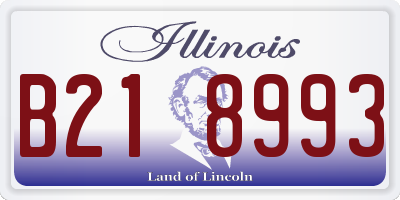 IL license plate B218993