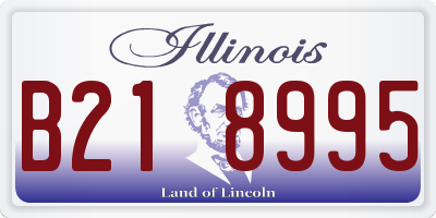 IL license plate B218995