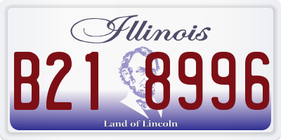 IL license plate B218996