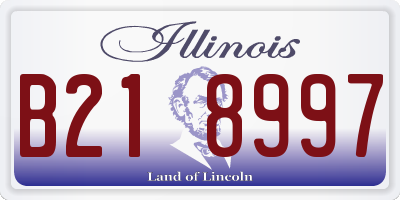 IL license plate B218997