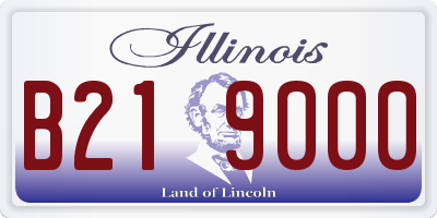 IL license plate B219000