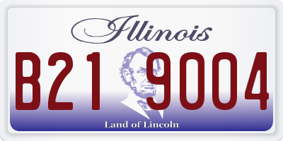 IL license plate B219004
